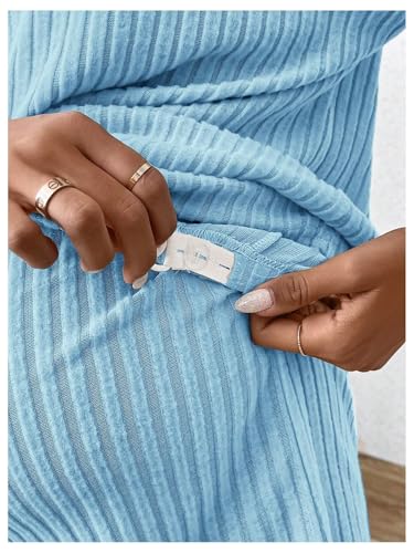 Image of MakeMeChic Women's Maternity Sets Summer Rib Knit Top and Short | 2 Piece Mama Clothes,Lounge,Short Sleeve Tee Shirt,Pregnancy Pajamas,Bump Friendly Outfits
