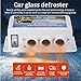 ZCBYBT Portable Car Windshield Defrost Defogger 500W-1000W 3-Hole Car Heater, for Cars Vans Motorhomes Construction Vehicles,12v