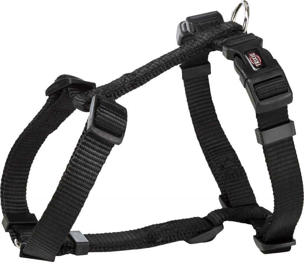 Trixie Premium Touring Harness for Dogs Made with Fleece Padding, Adjustable, and Lightweight Strong D-Ring Keeps The Harness and Leash in Place (M-L, Black) (B09MNCNNJ2) Amazon Price History, Amazon Price Tracker