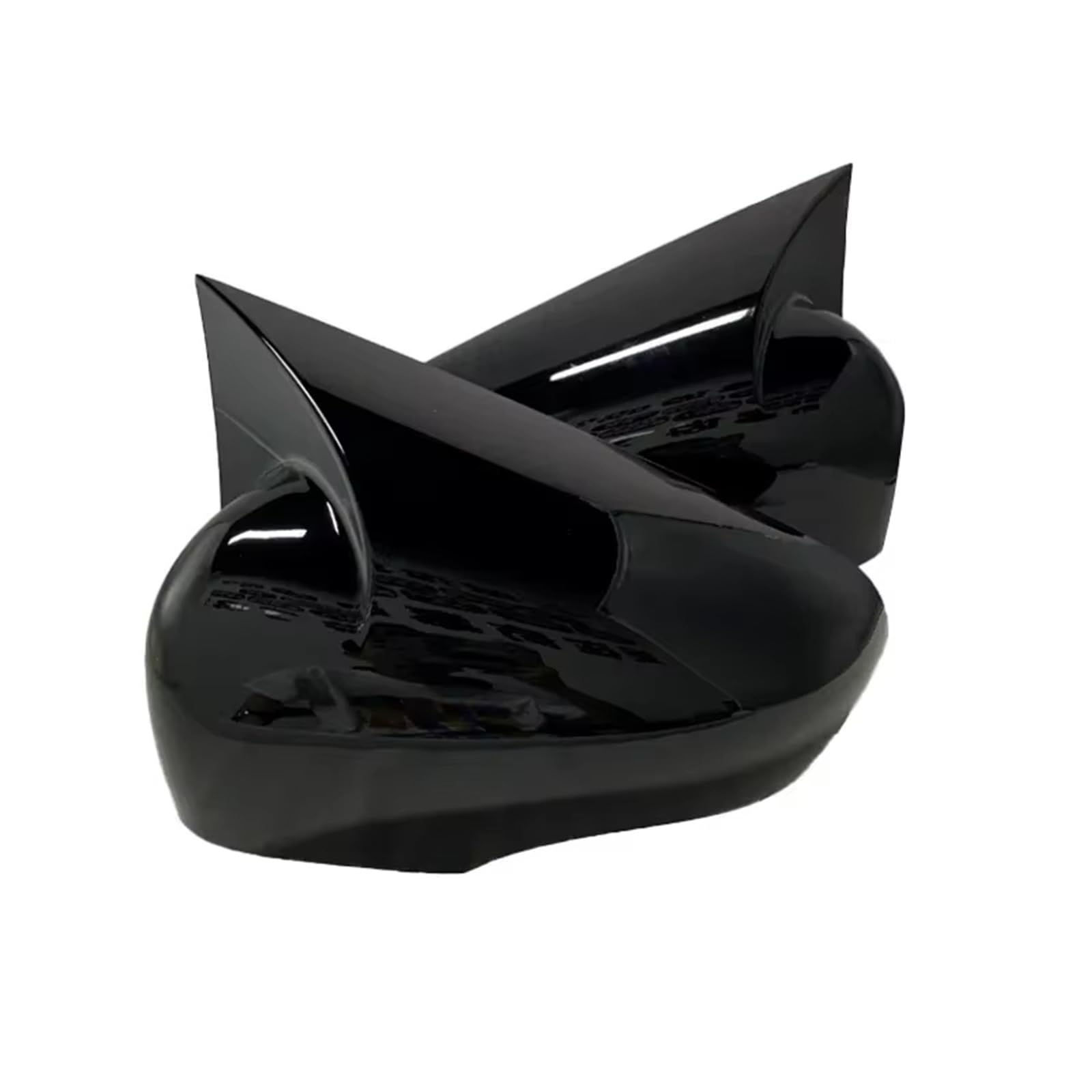 Alloggiamento retrovisore Copri Specchietto Laterale Bat Per Clio 4 IV 2012-2020 Accessori Auto RS GT Nero Lucido Tuning Bat Design Calotte Specchietto(Carbon fiber pattern)