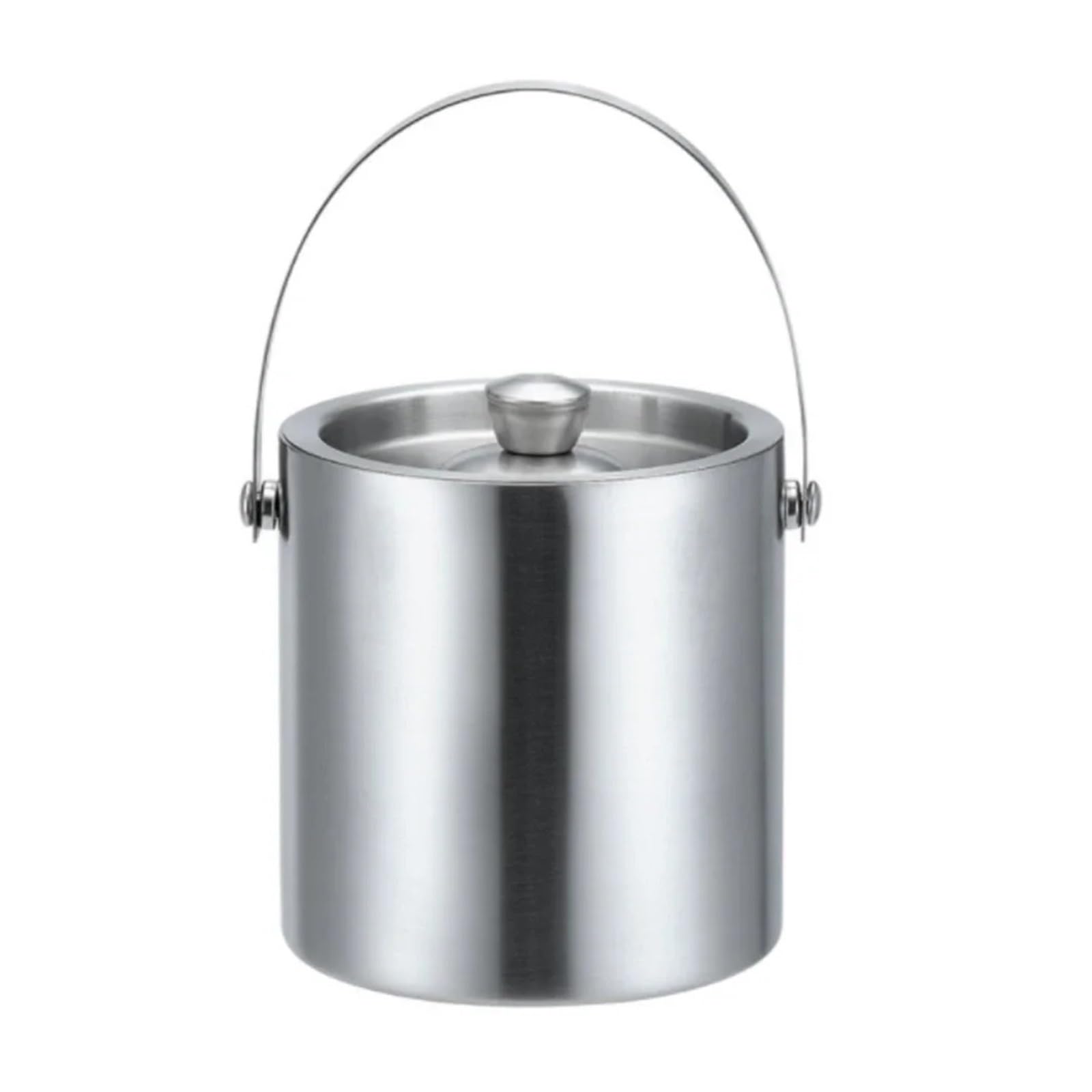Cubo portátil de 1,6 l/300 ml, Enfriador de Hielo de Doble Capa for Vino, Cerveza y Cubitos de Hielo con Pinza for Utensilios de Cocina. para Bar, Cumpleaños, Fiestas(300ml)