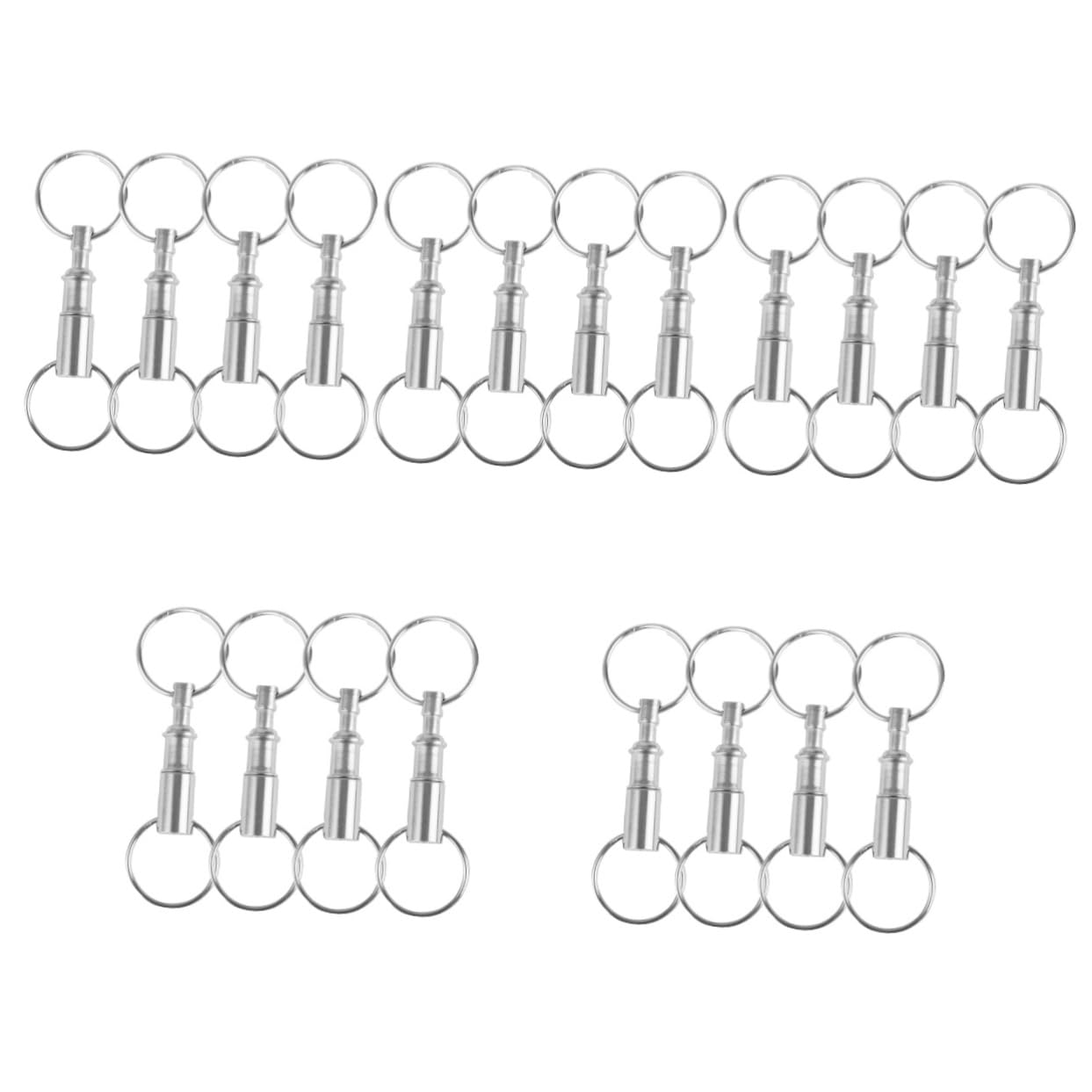 ifundom Portachiavi Sgancio Rapido con Design Doppio Accessorio per Borse E Chiavi Facile Utilizzare E E Decorativo per Occasione 4