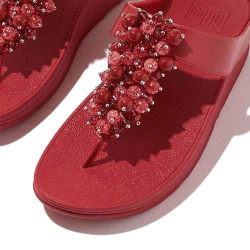 Image of FitFlop Fino Bauble-Bead Toe-Post Sandals