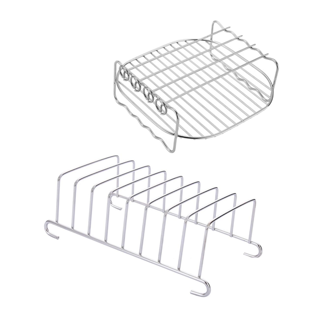 Support Friteuse à Air Double Espace pour Éviter les Aliments Ramollis