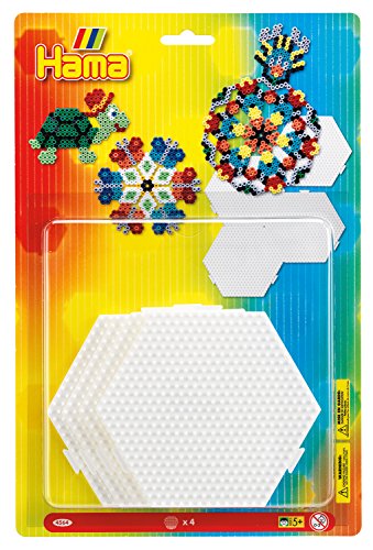 Preisvergleich Produktbild Hama 4564 Stiftplatte Sechseck 4er Set, Bunt, M