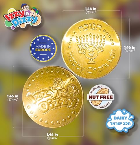 Hanukkah-Gelt-Coins-Chocolate-Kosher-Milk-Chocolate-Coins-Nut-Free-Dairy-24-Mesh-Bags-Filled-with-Menorah-Embossed-Hanukkah-Gelt-Coins