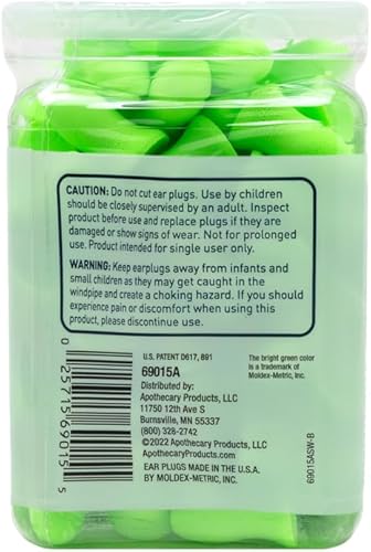 Miniatura 9 de Flents Tapones de espuma para los oídos, 55 pares para dormir, ronquidos, ruido fuerte, viajes, conciertos, construcción y estudio, contorno a