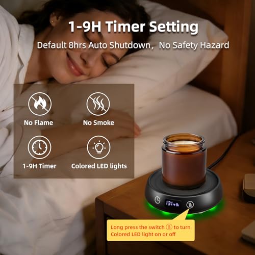 Image of Coffee Mug Warmer Set, Smart Heated Tea Coffee Cup Warmer for Desk Office