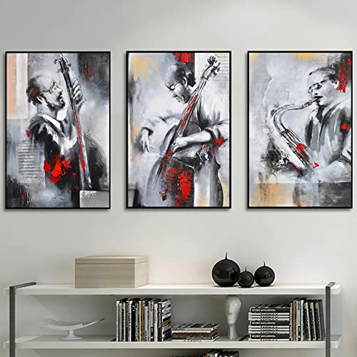 Peinture musique abstraite pour salon moderne affiche toile 40x60cm gentleman
