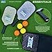Pickleball Paddles Set of 2, USAPA Approved Honeycomb Core Pickle Ball Rackets, Fiberglass Paddle Bat Surface, 4 Balls, Carry Bag, 2 Neoprene Covers with Zipped Pockets fit all Approved Paddles Bundle