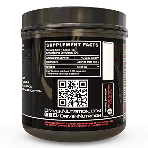 Driven Nutrition-Micronized Creatine (500gm), Unflavored, Gluten Free, Soy Free, Keto Friendly - Image 3