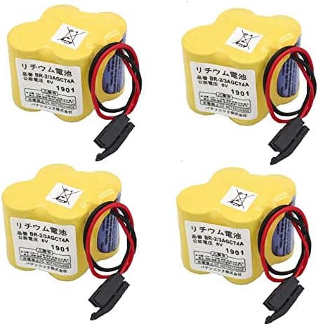 SHENYANG BR-2/3AGCT4A BR2/3AG BR2/3AGCT4A Batería BR2/3AGCT4A para FANUC A98L-0031-0025 Enchufe Negro (4 unidades)