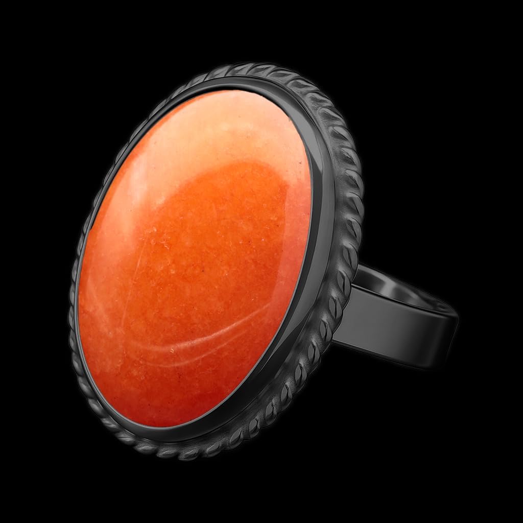 925 Sterling Silver Aventurine Oval Ring for Women | Black Oxidized Handmade Bezel Set Green Gemstone Jewelry | Libra Zodiac Heart Chakra Crystal | Lucky Prosperity Gift | Meaningful Crystal Ring