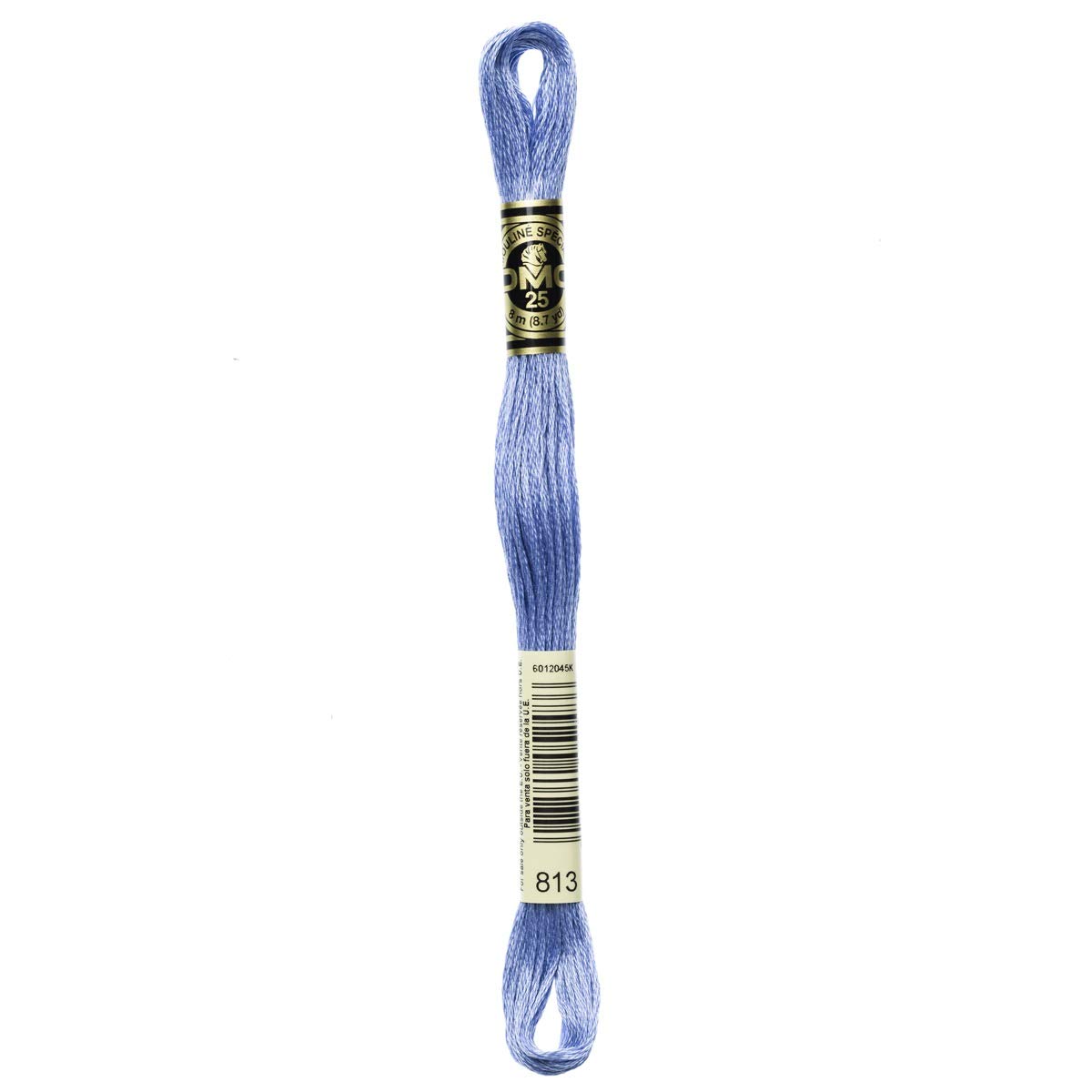 DMC Embroidery Floss Mouline Stranded Cotton Thread for Hand Embroidery and Sewing - Colour No: 813-5 x 8m Skeins — image 1