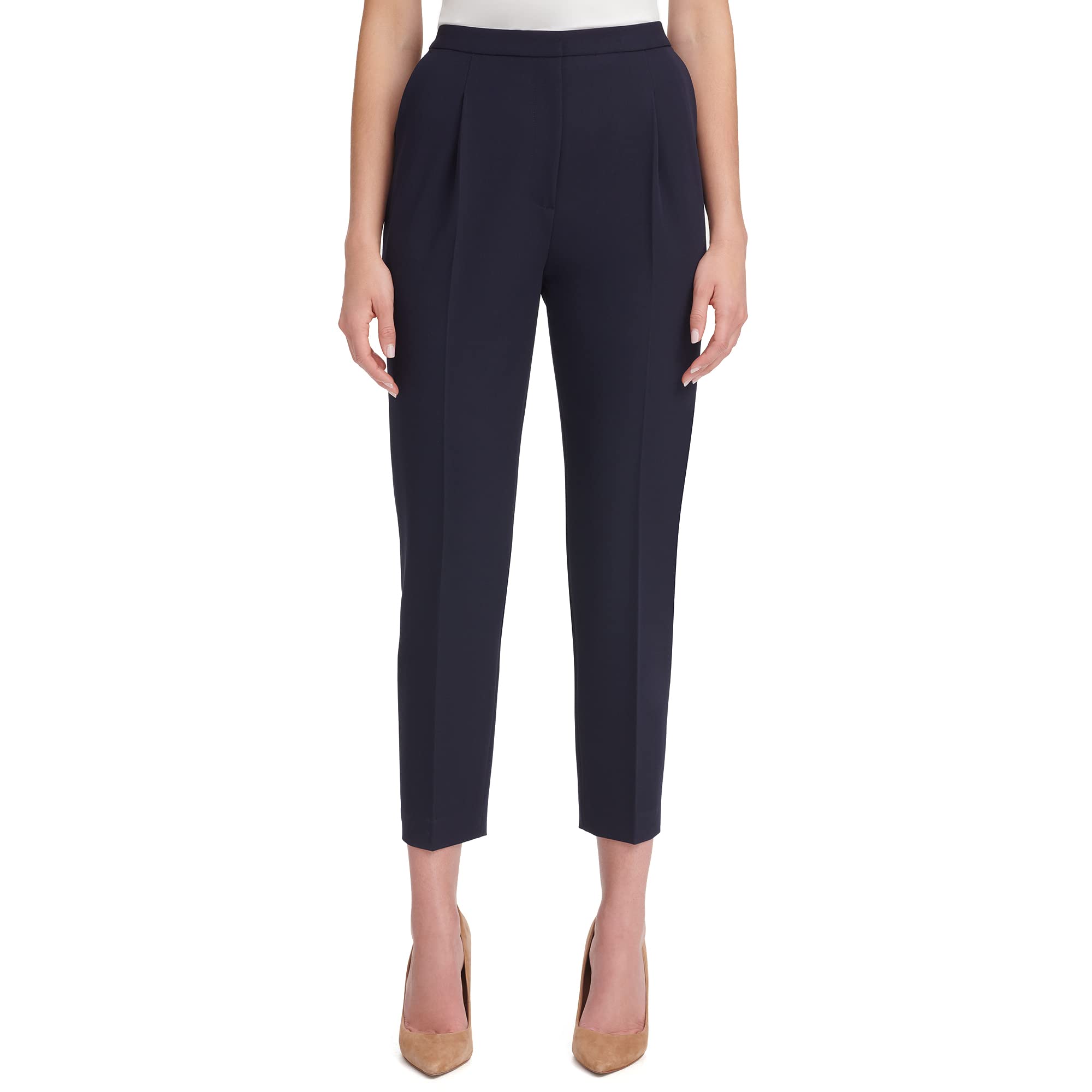Tommy Hilfiger Sloane Damen-Knöchelhose mit elastischem Bund, Tiefes Mitternachtsblau, 48