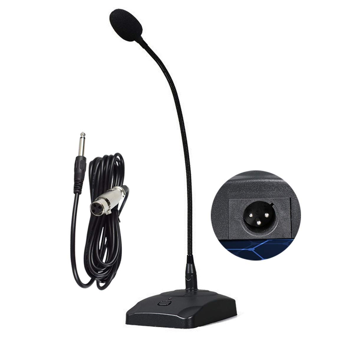 Amazon.co.jp: 放送用の会議用マイク【コードの長さ約 5m XLR-1/4