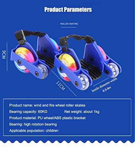 Roller Skates Patins Flash de quatro rodas em PU, a roda de freio pode ser desmontada, adequado para