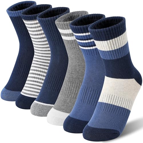 MOGGEI Boys Cotton Athletic Socks