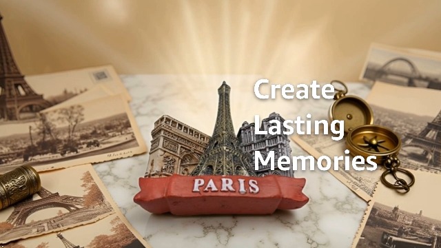 Imán para refrigerador Torre Eiffel París Francia 3D miniatura 7