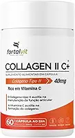 Colágeno Tipo 2 Longa Duração: 2 Meses de Uso, Alto Teor Vitamina C, E e Vitaminas do Complexo B, Fortalvit, 60 Cápsulas