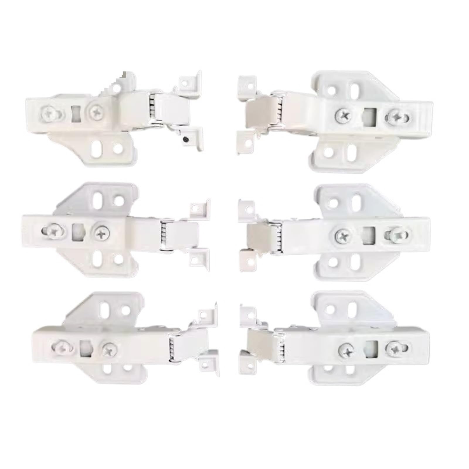 Kdhcvkz Round Head 4Pcs Aluminum Glass Door Hinge Cabinet Cupboard Wardrobe Door Hinges(,Half Overlay)