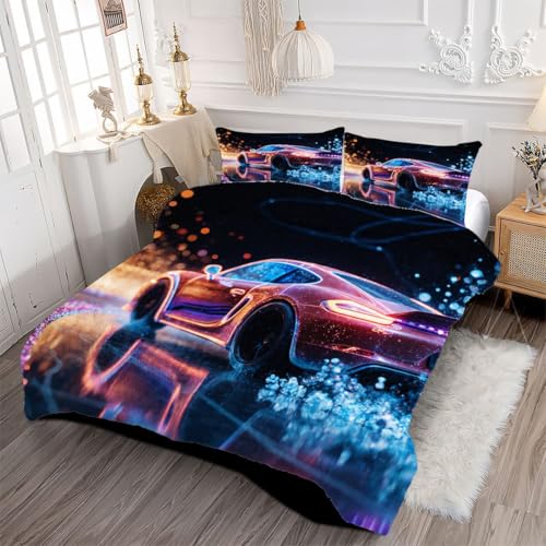 Couette 160x200 cm lavable en machine, couverture 3D microfibre 4 saisons - 8