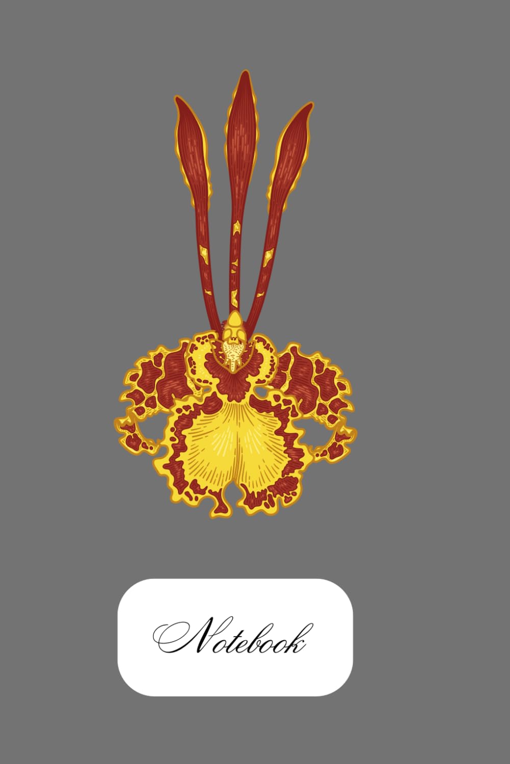 Notes: Journal, Diary, Mindfulness, Notepad, Notes, Simple Health Care, Mental Care, Orchid, Floral, Plain