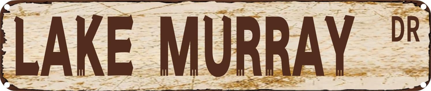 Vintage Tin Sign Retro Metal Wall Decor LAKE MURRAY DR Rustic Aluminum Plaque for Home,Bar,Kitchen,Garage,Man Cave 4x16 Inch
