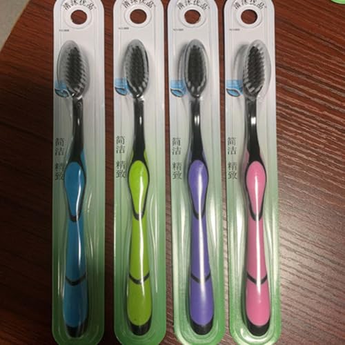 Weiche Zahnbürste für Erwachsene – Royal Denta Silver Handzahnbürste mit ergonomischem Griff | 1 Stück Zahnbürste zum Entfernen von Flecken auf den Zähnen für Zuhause, Weg – Bild 3