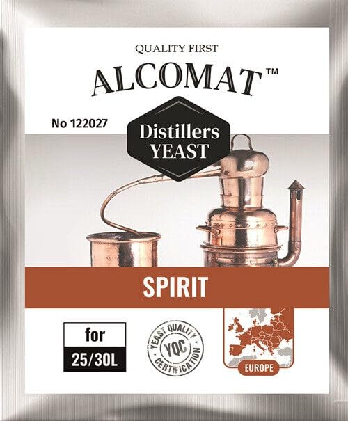 Brennhefe für Spirituosen 10er Pack - Destillationshefe für Alkoholproduktion bis 18% - Fermentationstemperatur 25-33°C - Ideal für Rotwein & Weißwein