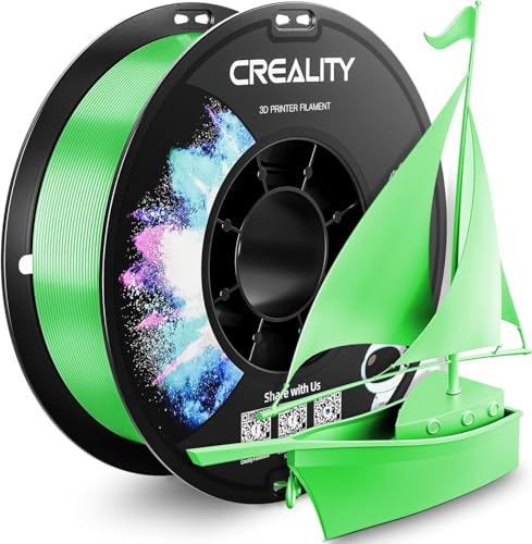 Image of CREALITY PETG Filament 1.75mm 3D Printer Filament, 1kg (2.2lb) Neatly Wound Spool, Dimensional Accuracy ±0.03mm, Fit for Ender, Bambu Lab, Anycubic,ELEGOO FDM Printers, Green