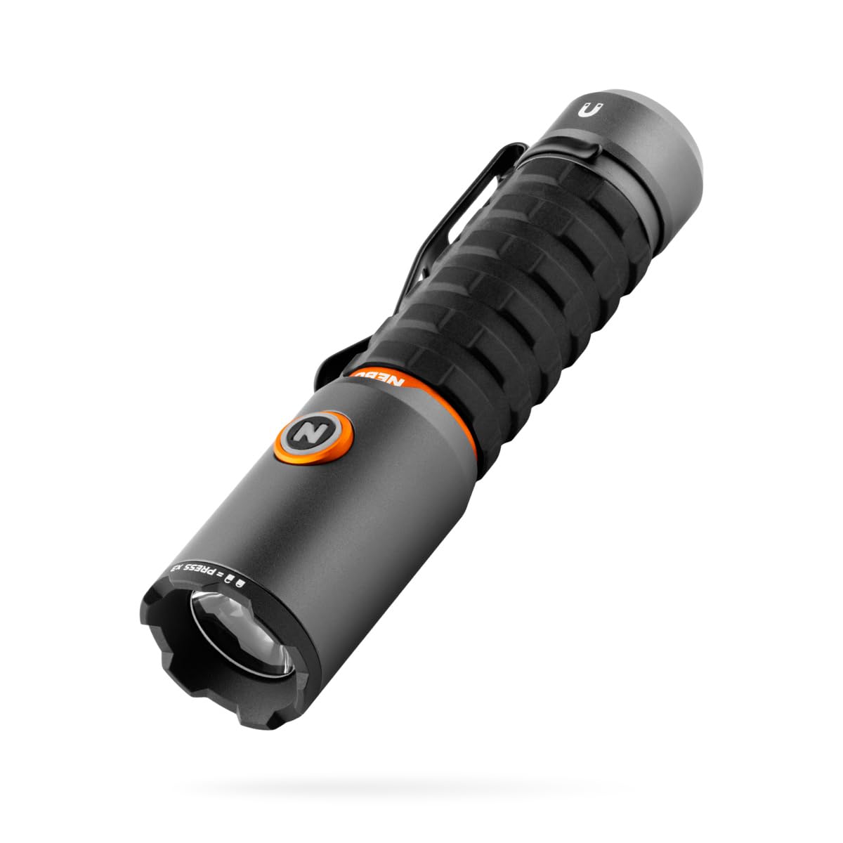 NEBO Torchy 3K EDC Flashlight, 3000 Lumen LED Compact Pocket Light, Gray