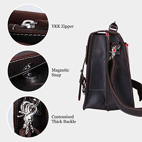 Polare-Retro-Full-Grain-Leather-Business-Travel-Briefcase-Messenger-Laptop-Bag-with-YKK-Zipper