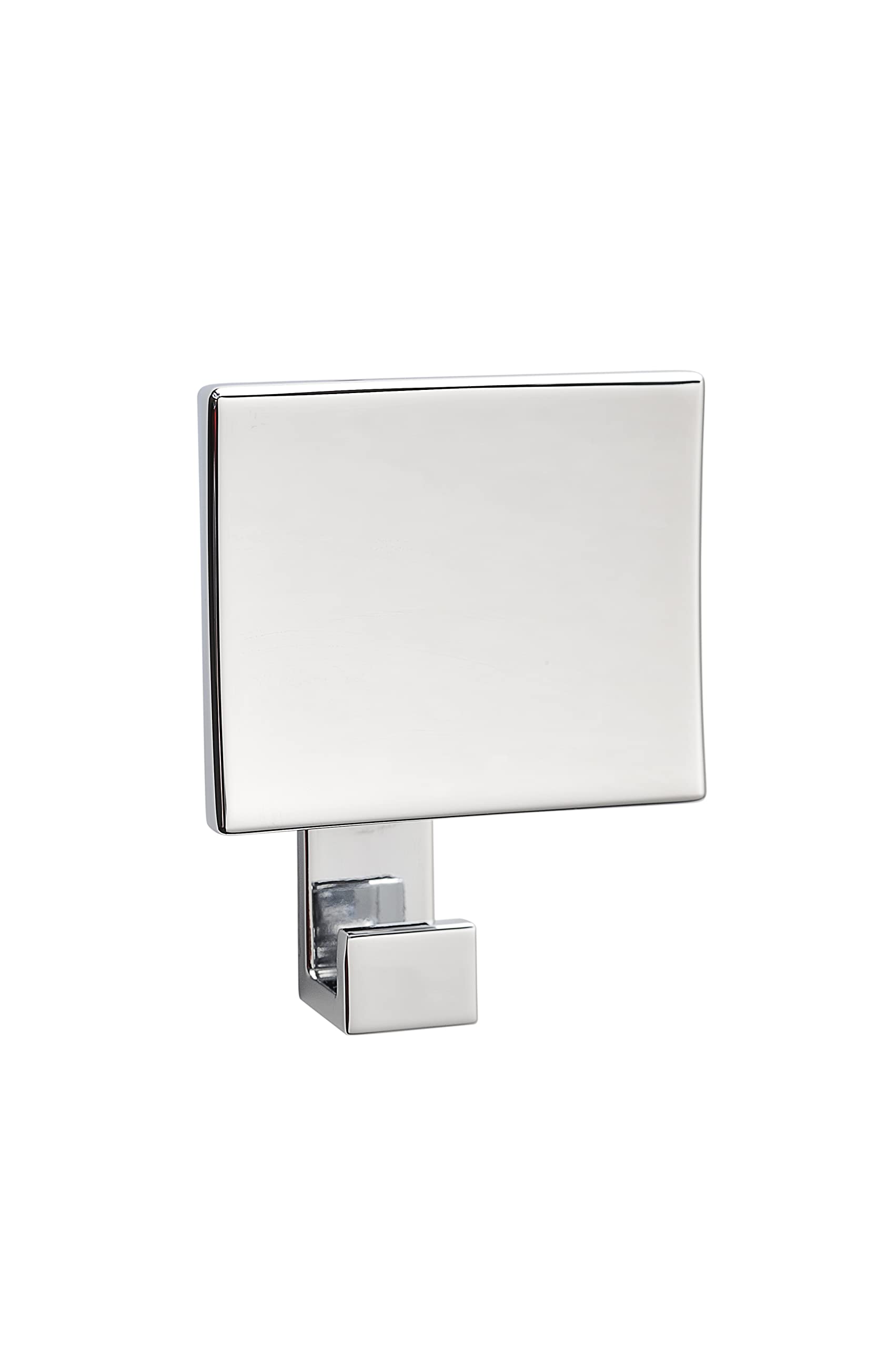 Gedotec Chrome Royal Coat Hook | 1 Piece - Hat Hook | Square | Single Hook -Plated | Modern Coat Hook - Wall Hook Rack | Design Coat Holder Wall Includes Mounting Material