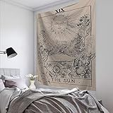 Es muy conveniente colgar el tapiz en la pared de la habitación con algunas chinchetas o ganchos.