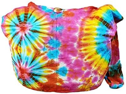 BenThai Products BTP! Tie Dye Sling Crossbody Shoulder Bag Purse Cotton Bohemian - Firework VY5