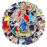 50 Stück Aufkleber Cristiano Ronaldo, Wasserfeste Stickers für Autos, Laptops, Skateboards, Helme und mehr