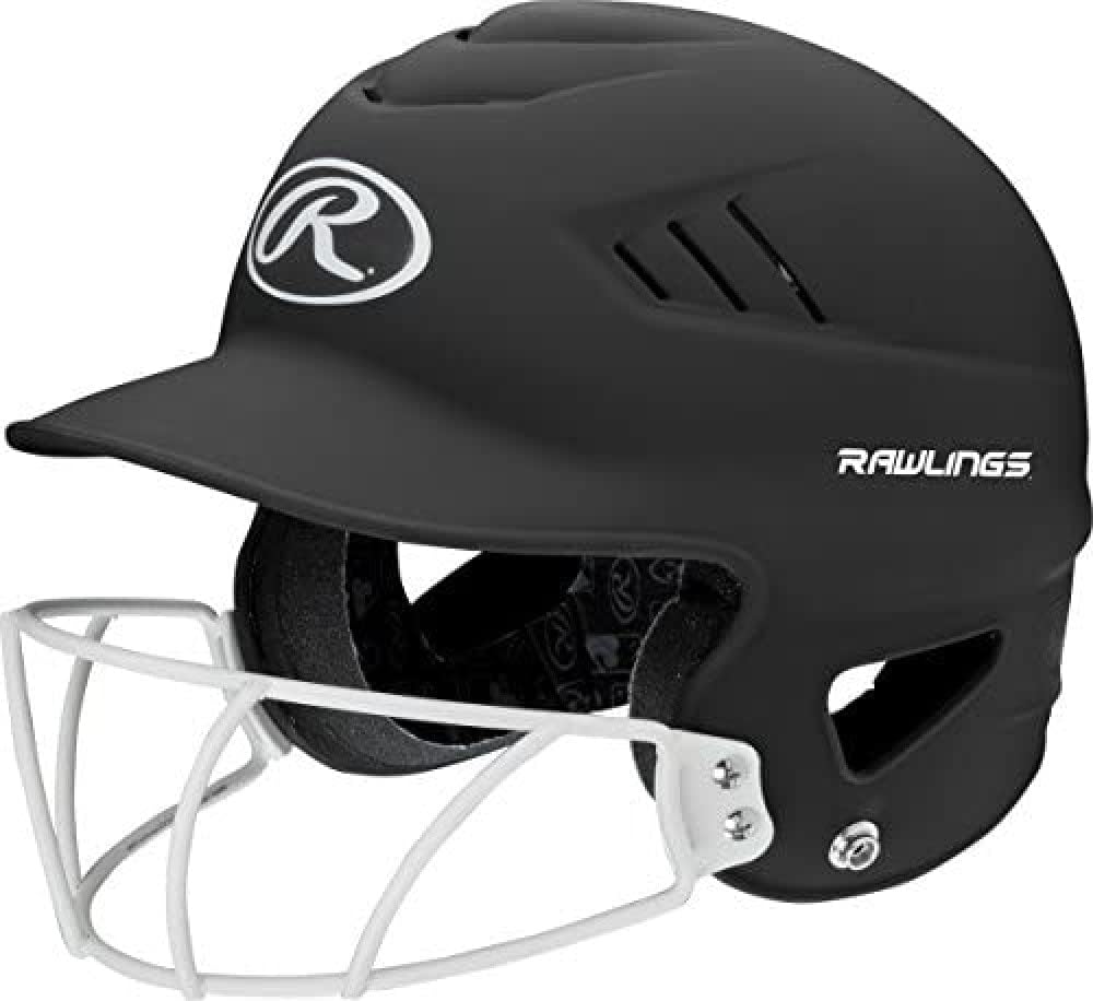 Rawlings | COOLFLO Batting Helmet with Facemask | Fastpitch Softball | One Size Fits Most (6 1/2” – 7 1/2”)