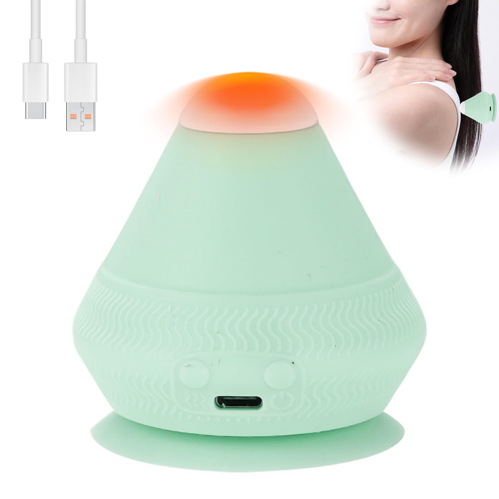 Elektrisch Triggerpunkt Drücker – Heizung Massagegerät für Muskelschmerzen – Ideal für Rücken, Nacken, Arme und Schulter