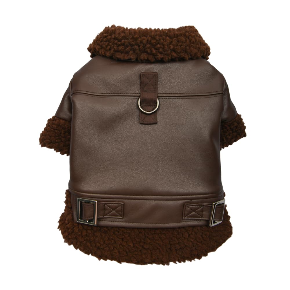 SOFT LEATHER JACKET Cappottino per cane Marrone XL