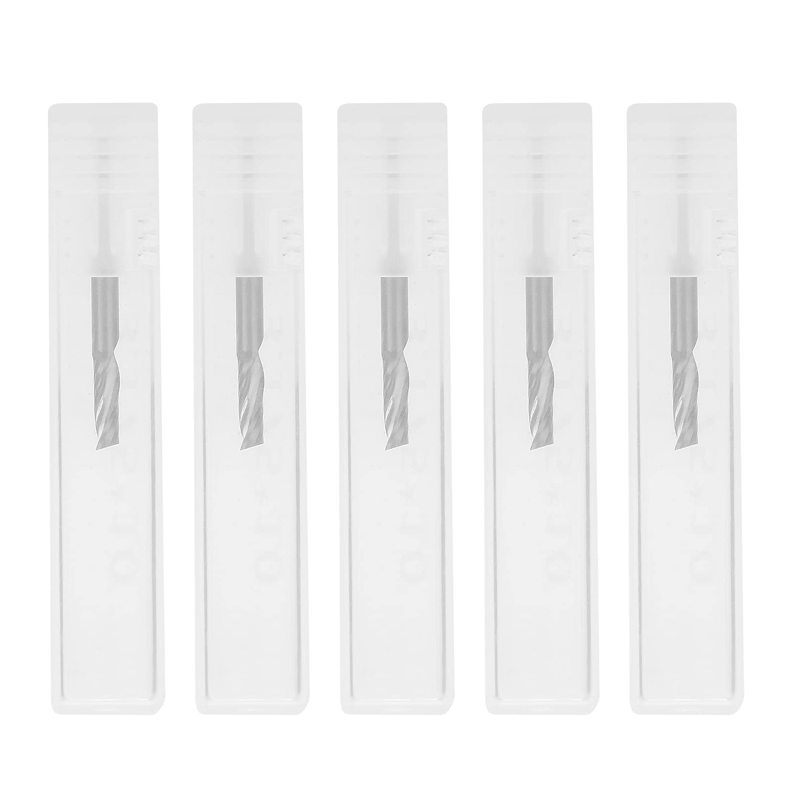 Respicefinem 5pcs Carpenter Wood Carving Milling Cutter Tungsten Steel Spiral Router Bit with 3175mm Cutter Head and 10mm Blade Length Adopts High Quality Tungsten Steel Material