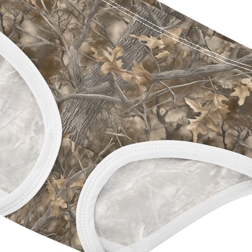 Girls Underwear Soft Cotton Camouflag Kids Panties in Sizes 2/3t, 4t, 5t, 6 and 84