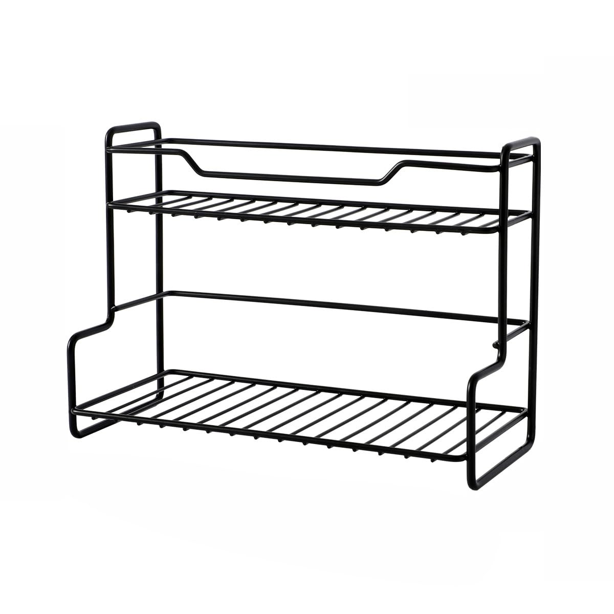 Elnwnnkc A Two Tiers Sturdy Stainless Steel Organizers Rack Portable For Home Space Saving In Bedroom Or Kitchen Supplies Bedroom Kitchen Organizers