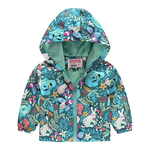 Toddler Windproof Jacket Planet Print Outdoor Hooded Outerwear Boys Girls Stylish Lightweight Zip Up Windbreaker Coat
