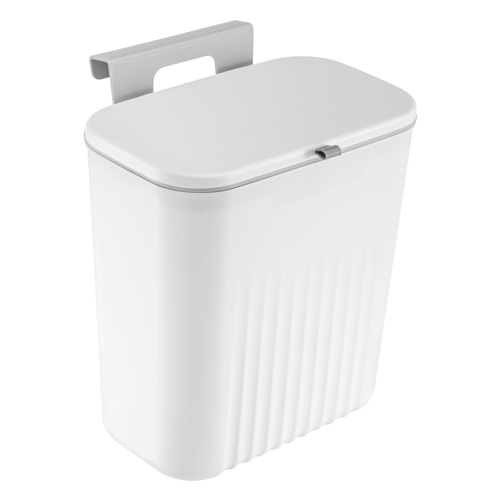GREENSAPPIRE 8.6L Hanging Kitchen Bin with Lid Under Sink Food Waste White