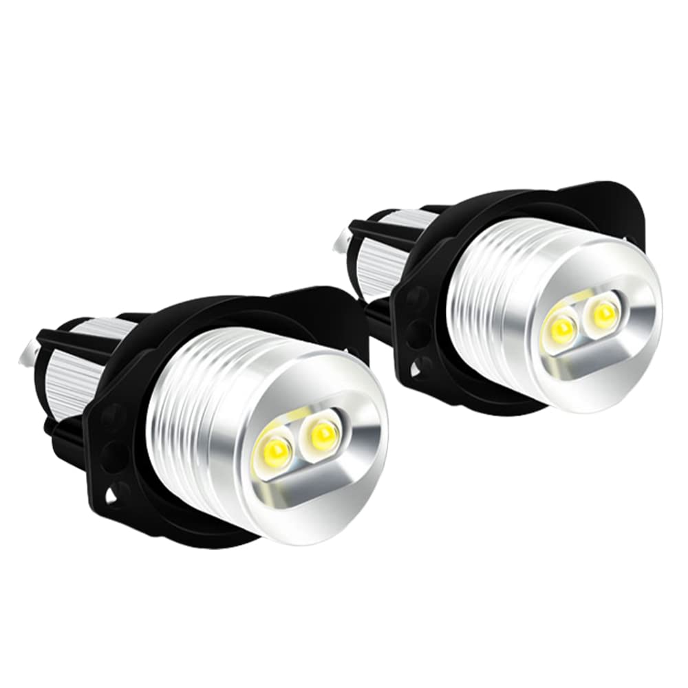 Riloer Ampoule LED de gabarit Halo Angel Eyes compatible avec BMW Série 3 E90 E91 (2006-2012), 6 W, bleu, Angel Eyes