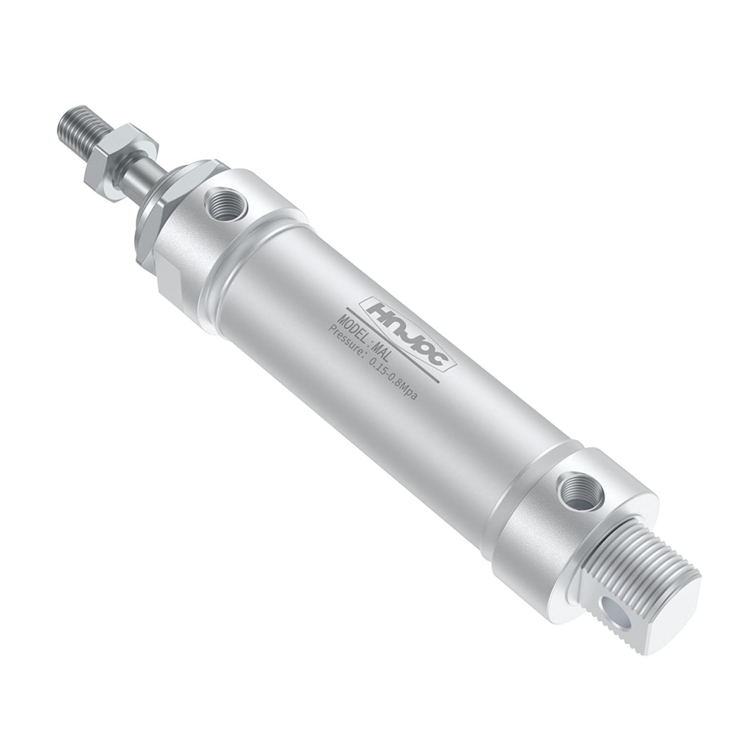 MAL - Mini cilindro 32 mm, foro 250 mm, in lega di alluminio, rotondo, piccolo cilindro d'aria a doppia azione, MAL32 x 250