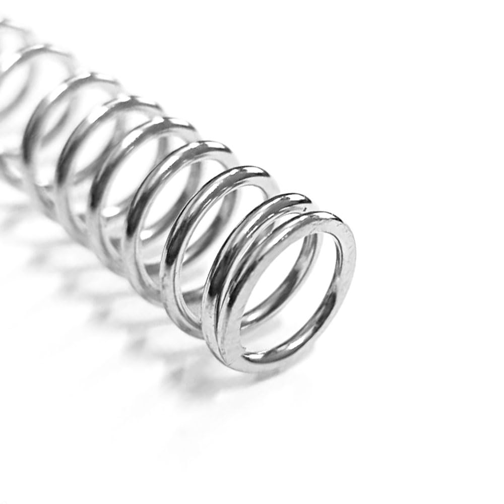 CHEEKON Compression Spring Stainless Steel Silver-Stainless Steel Extension Spring - for Shop Home Repairs, DIY Projects, for AEG Gear Box V2 .V3 (M140)