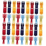 LOPUNER 60 ensembles Kit Connecteurs Électriques T-tap Rapides Cosses Isolées Cuivre et ...