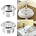 Anillo de desagüe para fregadero de baño, cocina, lavabo, lavabo, redondo, cobertor...